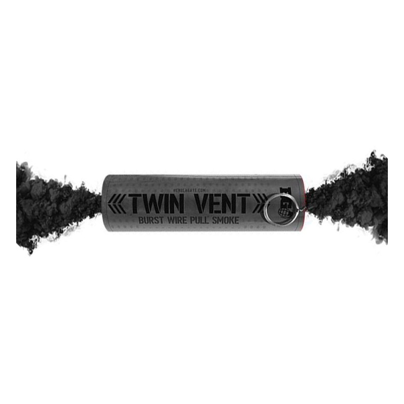 FUMIGENE BURST WIRE PULL DOUBLE SORTIE A GOUPILLE NOIR