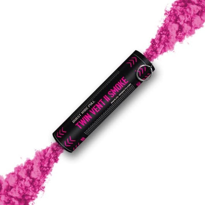 FUMIGENE BURST WIRE PULL DOUBLE SORTIE A GOUPILLE ROSE