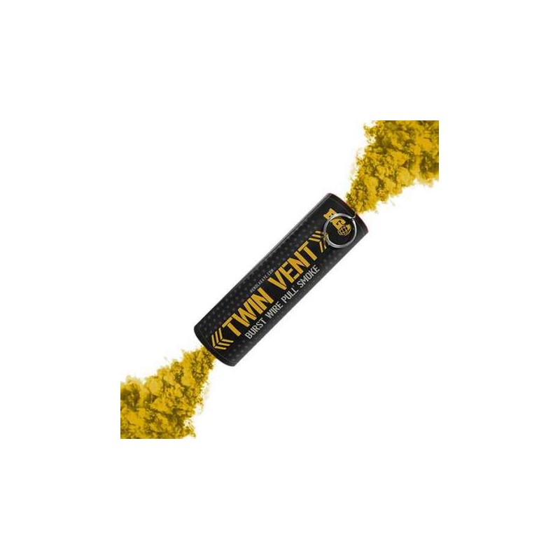 FUMIGENE BURST WIRE PULL DOUBLE SORTIE A GOUPILLE JAUNE