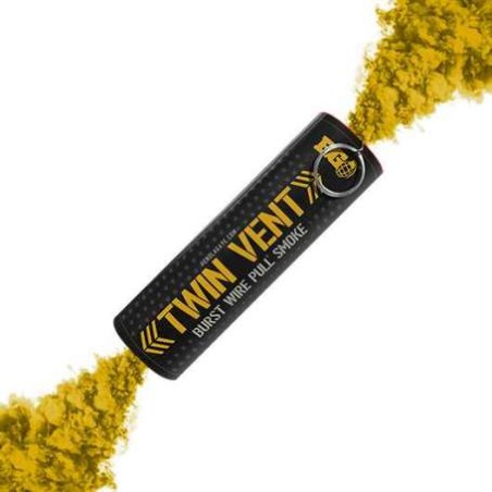 FUMIGENE BURST WIRE PULL DOUBLE SORTIE A GOUPILLE JAUNE