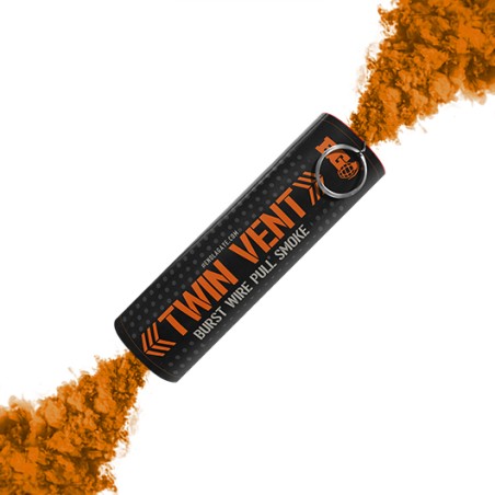 FUMIGENE BURST WIRE PULL DOUBLE SORTIE A GOUPILLE ORANGE