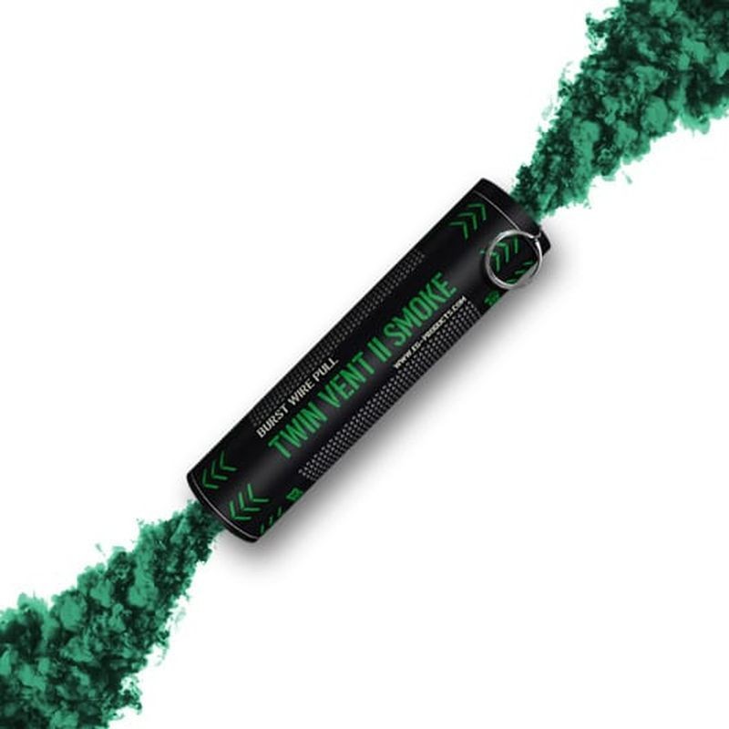 FUMIGENE BURST WIRE PULL DOUBLE SORTIE A GOUPILLE VERT