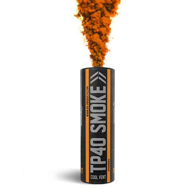 FUMIGENE TP40 A GOUPILLE SUPERIEURE ORANGE