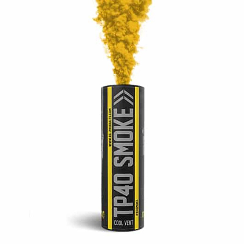 FUMIGENE TP40 A GOUPILLE SUPERIEURE JAUNE